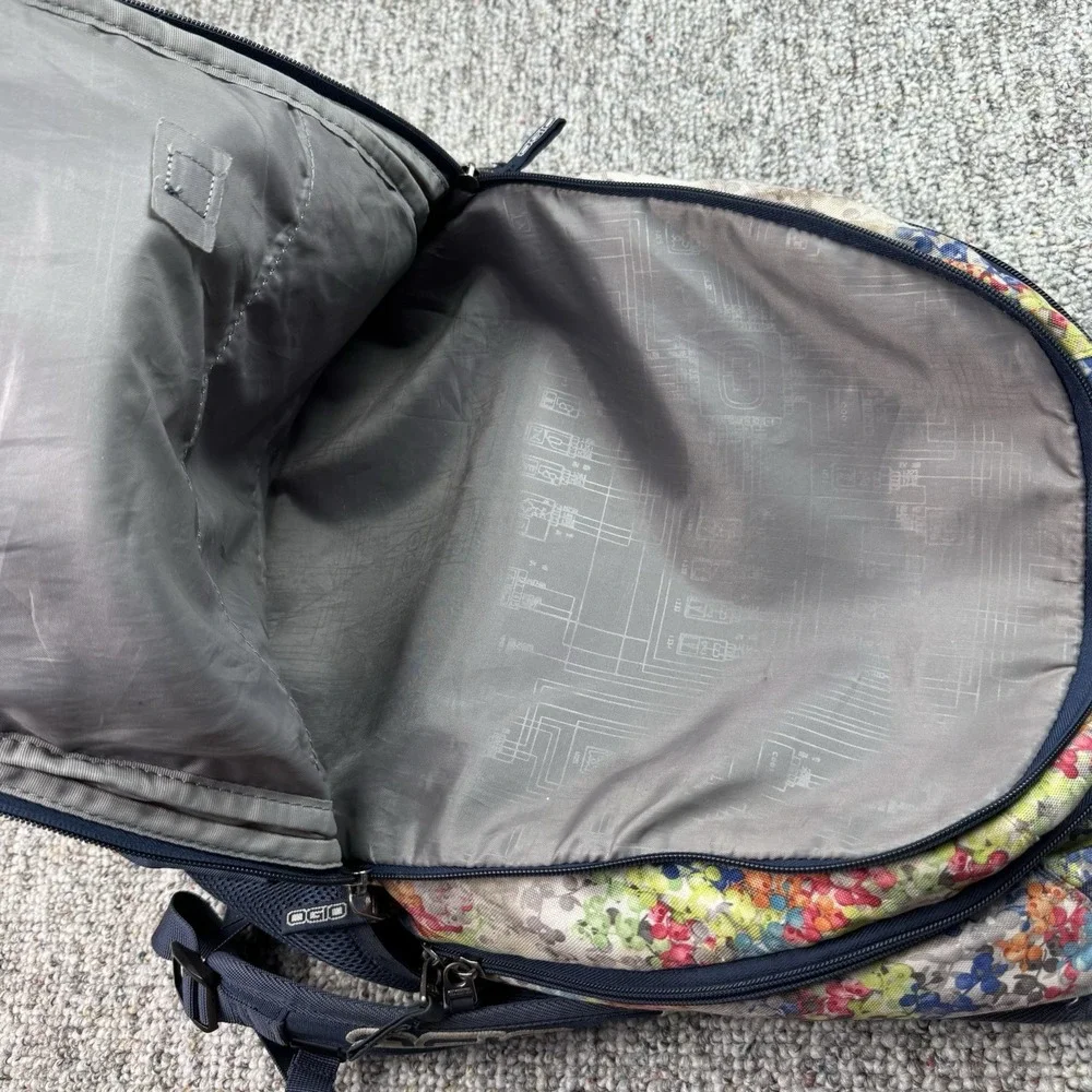 OGIO Laptop Backpack Bag Floral Multicolor School Work College - READ